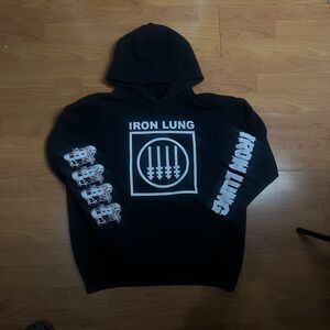 Iron Lung Powerviolence 3 Print Black Hoodie Size Medium